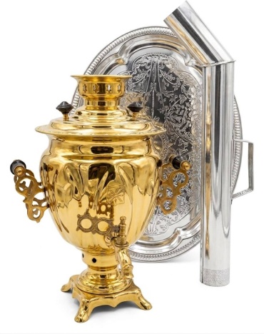 Самовар 16494139_498274992 3 л, латунь