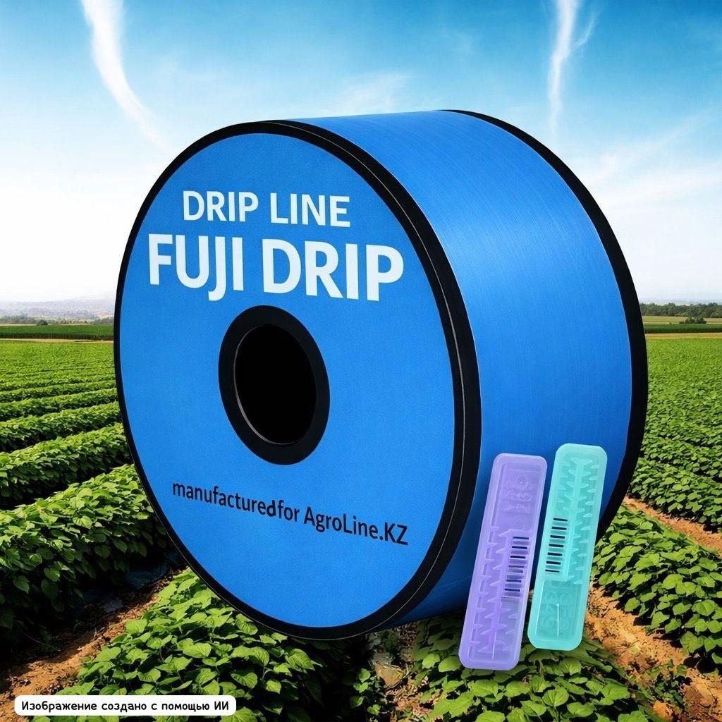 FAMO капельная лента FUJI DRIP с эмиттерами, шаг 10 см, водовылив 1.6 л/ч