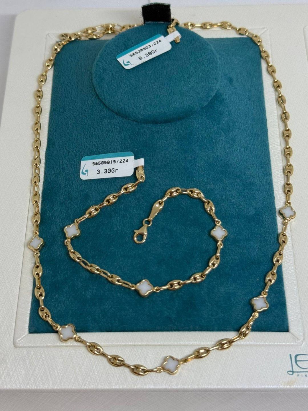 Колье DARI GOLD 97776 длина 55 см вес 11.68 г золото, эмаль
