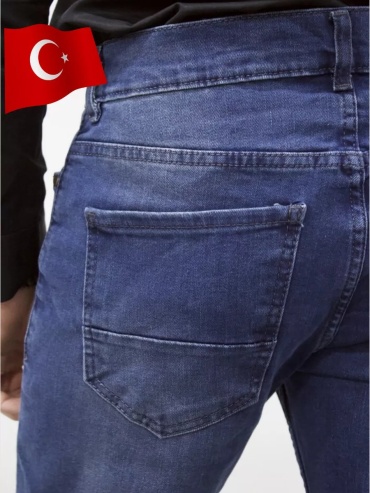 Джинсы прямые Kalite Turkiye синий