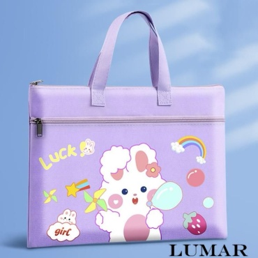 Папка для труда LUMAR Зайка, А4 , сиреневый