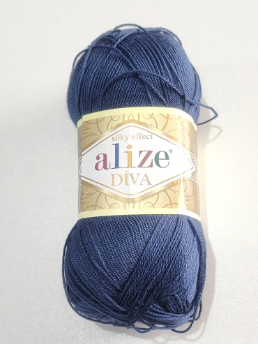 Моток Alize Diva 361 Тем.синий 350 м 100 г