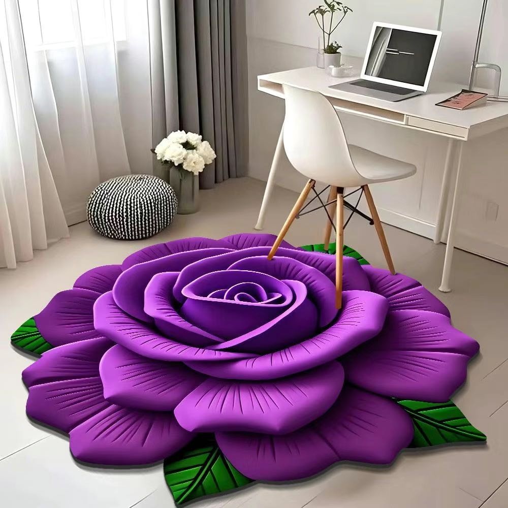 Декоративный коврик Roza 100x100 см, безворсовый, Китай