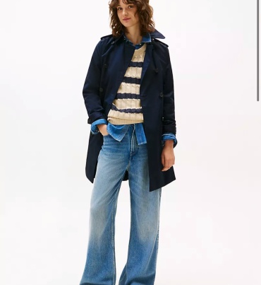 Тренчкот Tommy Hilfiger синий