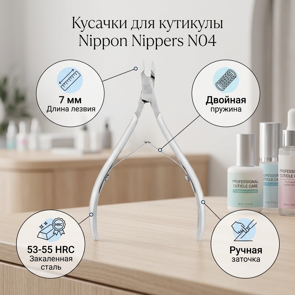 Nippon Nippers кусачки-щипчики 7 113 см двойная 1 шт