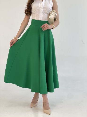 Юбка солнце Anro Fashion зеленый