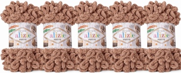 Моток Alizie Puffyu color Светло-коричневый 9 м 100 г