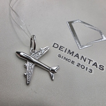 Подвеска Deimantas 128929213 вес 1.01 г серебро, фианит