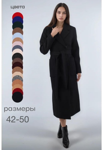 Пальто черный