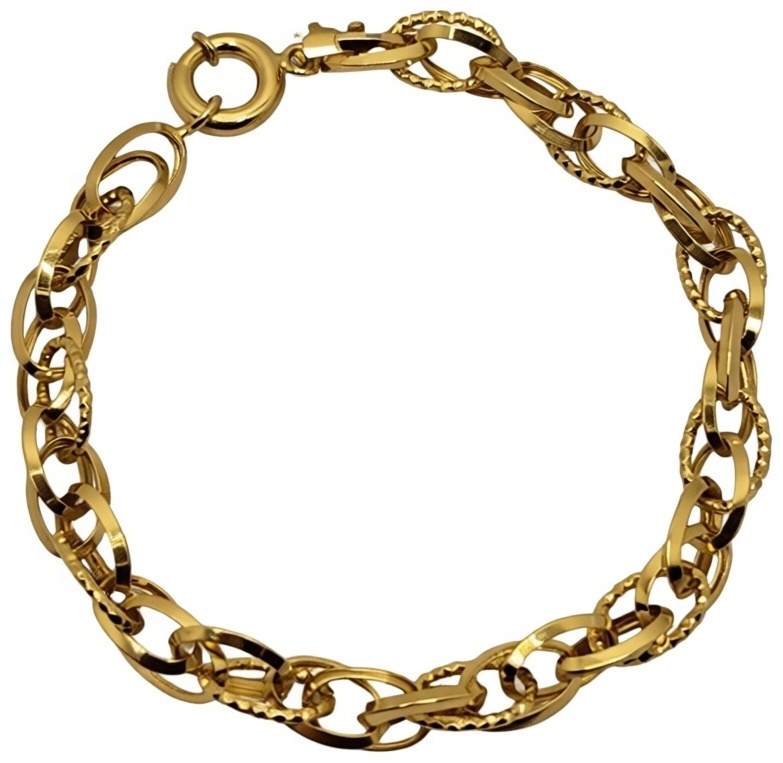 AIZHAN GOLD 7606/577 длина 20 см, вес 4.34 г золото, плетение отсутствует