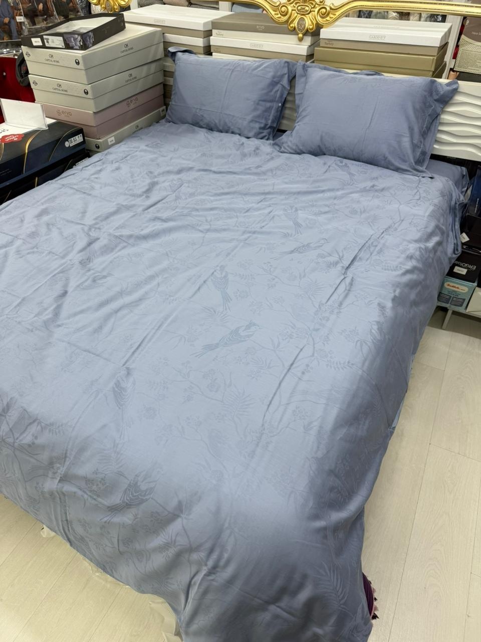 Комплект First Choice Saten евростандарт хлопок, сатин, жаккард, 4 наволочки: 50x70 см, 70x70 см
