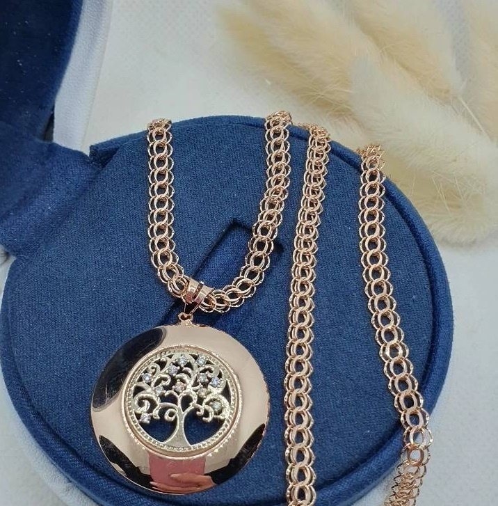 Колье Inspiration 07865432268 длина 55 см вес 8.2 г золото, фианит