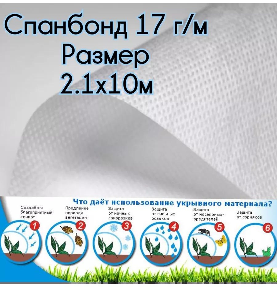 Укрывной материал белый 17-2,1, джутовое волокно