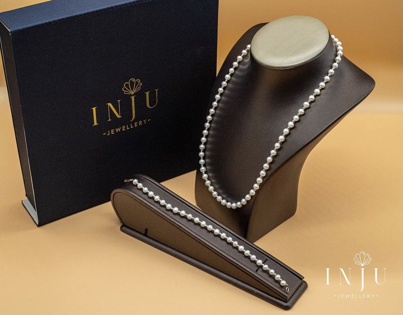 INJU Jewellery медицинское золото, жемчуг