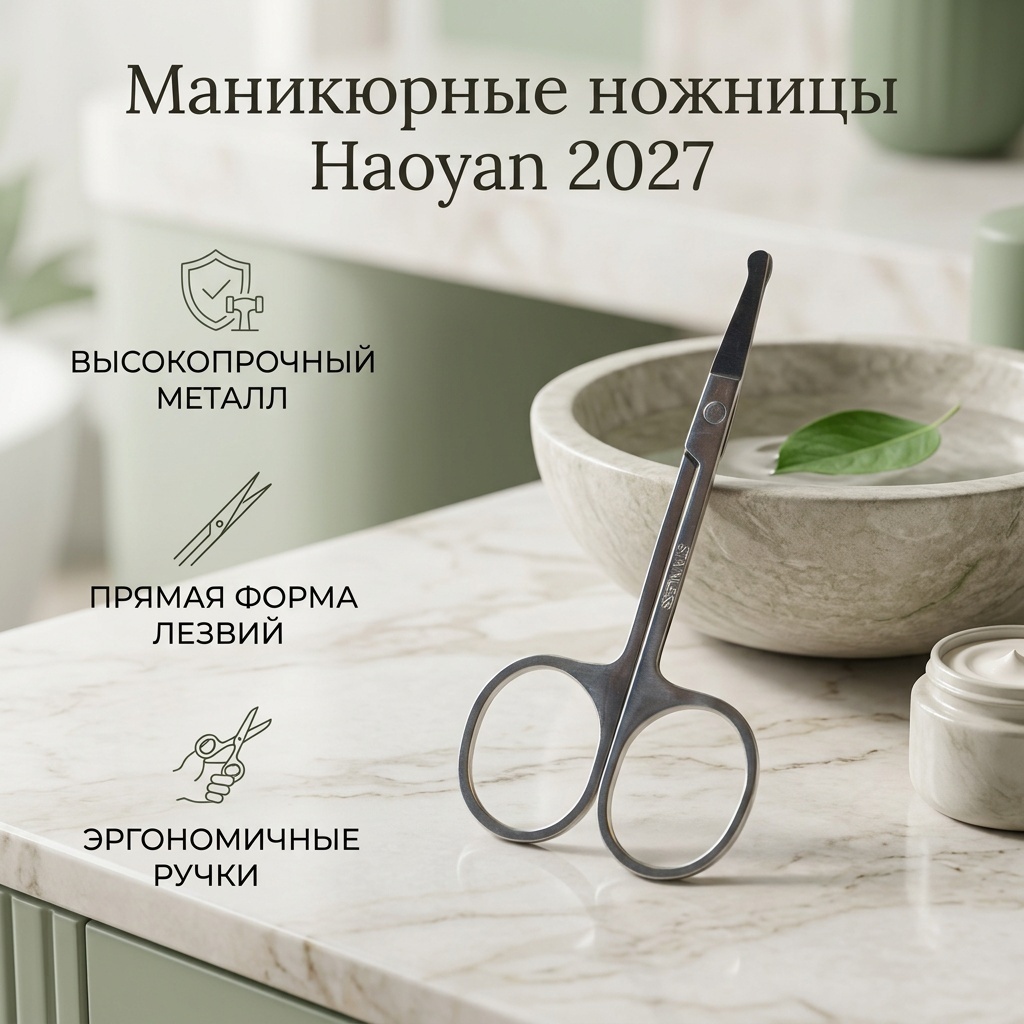 Haoyan маникюрные ножницы 2027 1 шт