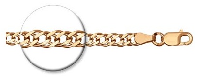 Diamant 60689 длина 60 см, вес 10.7 г серебро, плетение двойной ромб