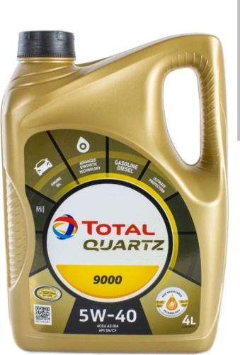 Синтетическое Total 9000 5W-40 4 л