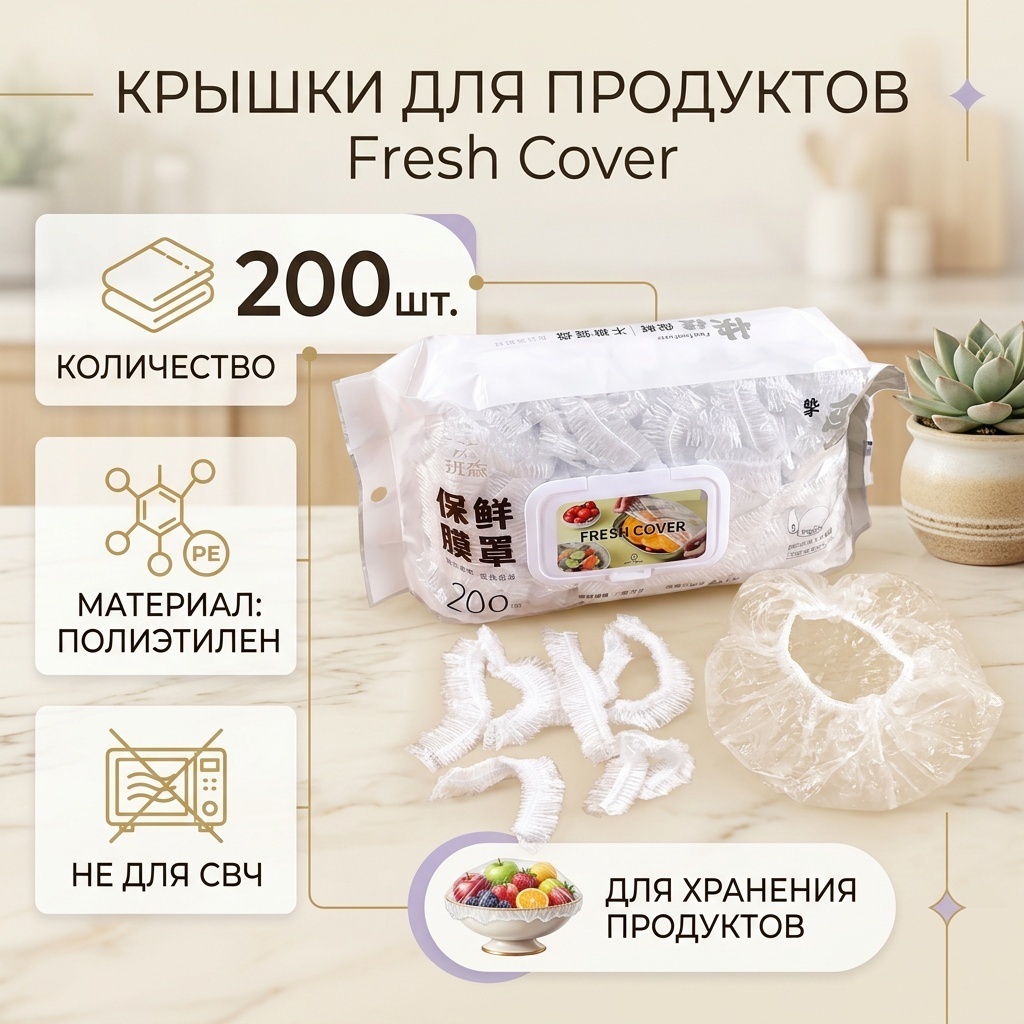 Пищевая пленка Fresh cover для хранения продуктов