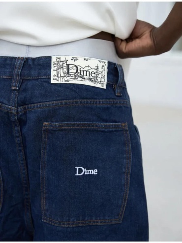 Джинсы багги DIME синий