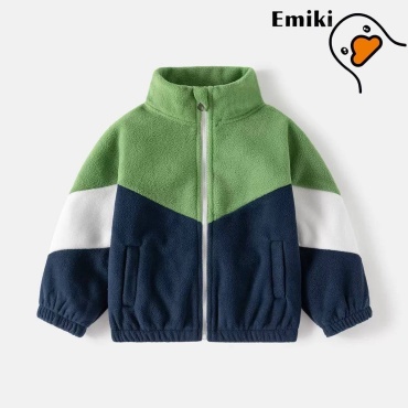 Бомбер Emiki синий, серый