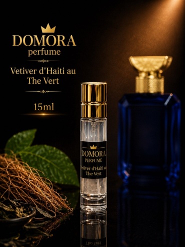 DOMORA Vetiver d'Haiti au The Vert экстракт духов Extrait de Parfum 15 мл, унисекс