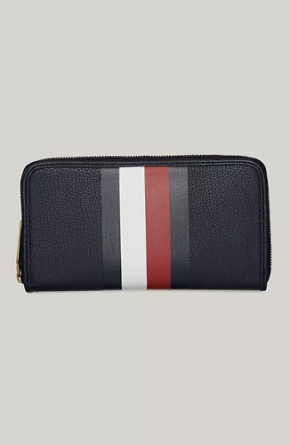 Кошелек Tommy Hilfiger полиуретан мультиколор, темно-синий