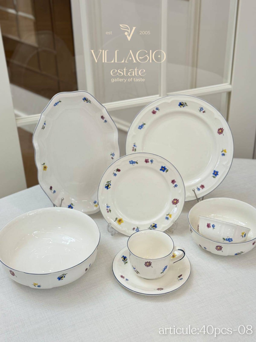 Сервиз на 6 персон Villagio estate , предметов: 40, столовый, фарфор