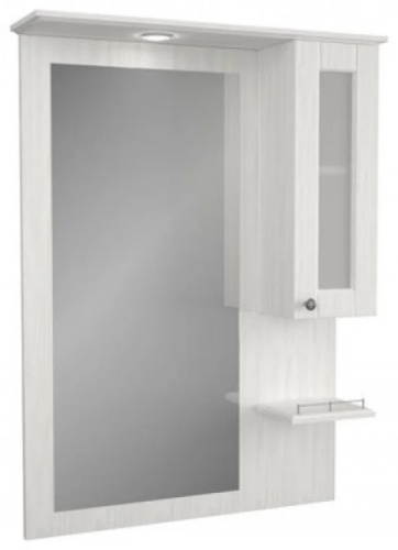 Шкаф зеркальный навесной Edelform 2-202-032-S, 75x20x106 см, белый