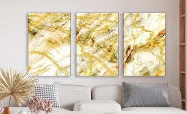 Room Art KZ модульная картина Фон мрамор с золотом 160x80 см