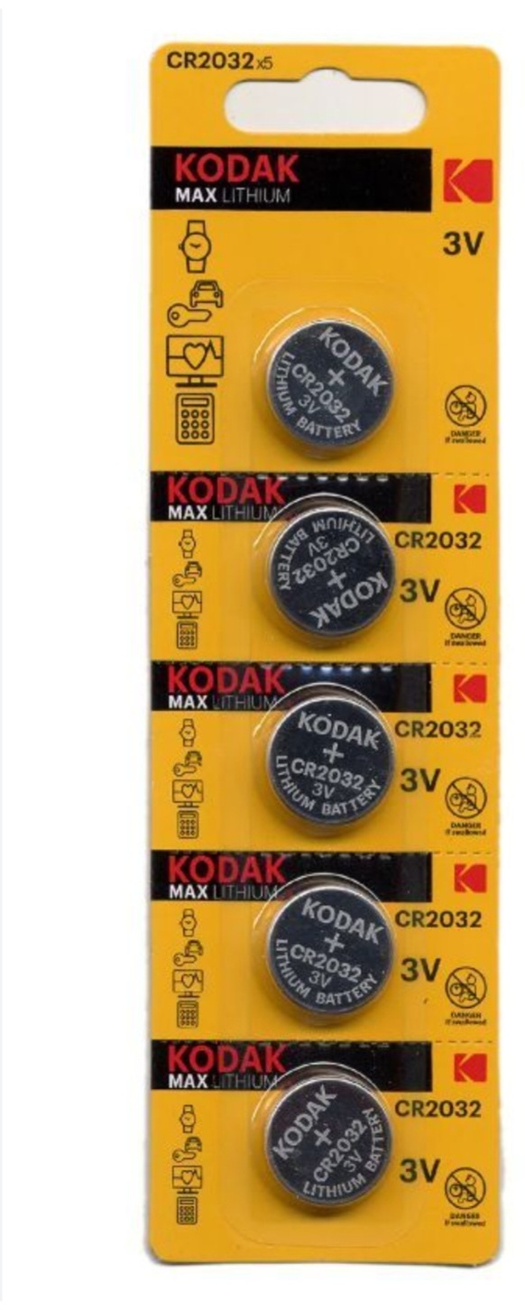 Купить Батарейка CR2032 Kodak 5 шт в Алматы – Магазин на Kaspi.kz