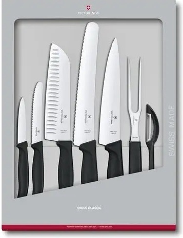 Набор ножей Victorinox SWISS CLASSIC KITCHEN SET, лезвие: сталь 7 шт