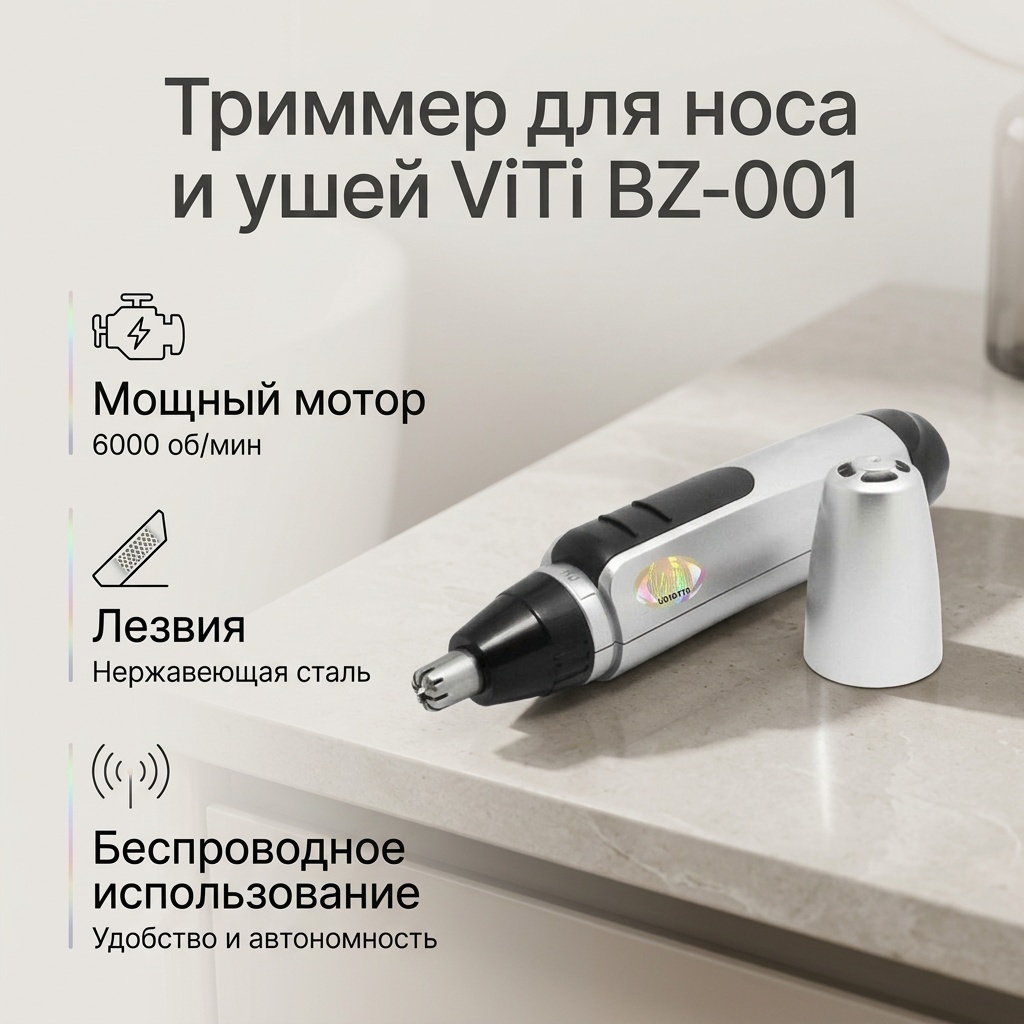 ViTi триммер BZ-001 серый