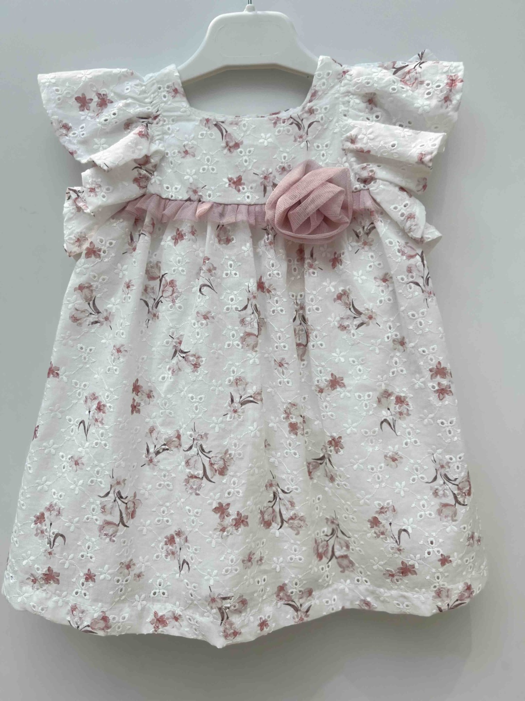 Повседневное платье Baby Rose белый, розовый