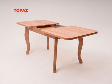 Обеденный стол Topaz Пегас, 200х90x75 см, ЛДСП, светло-коричневый