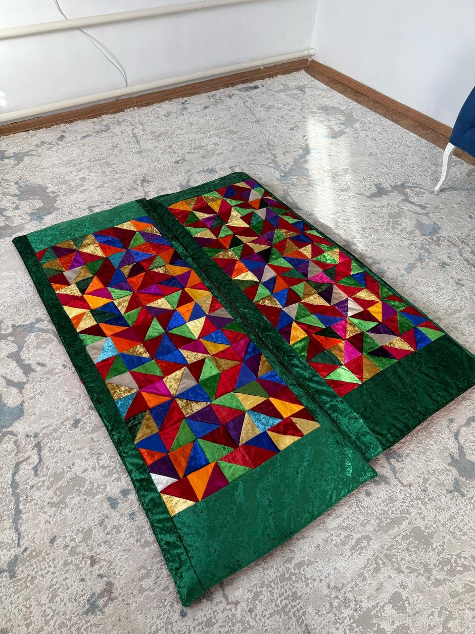 Корпе 200x80 см, вата, красный, оранжевый, желтый, зеленый