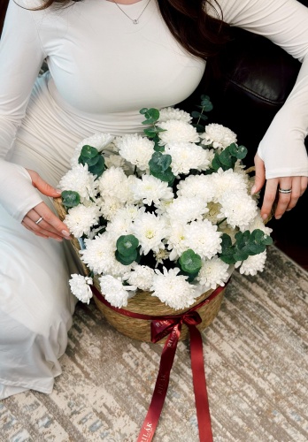 Rilak Floral композиция в корзине хризантема 15 шт 45 см