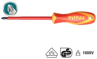 Total отвертка диэлектрическая THTISPZ2100 PZ2х100 мм
