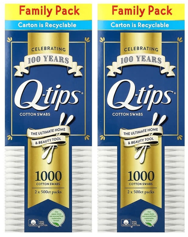 Q-tips ватные палочки Ватные палочки 1000 шт