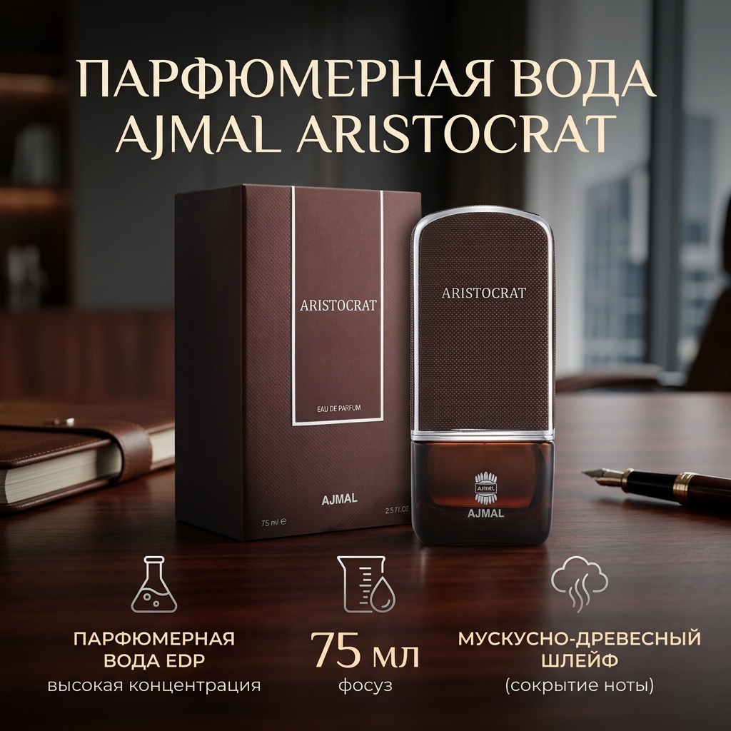 Ajmal Aristocrat парфюмерная вода EDP 75 мл, для мужчин