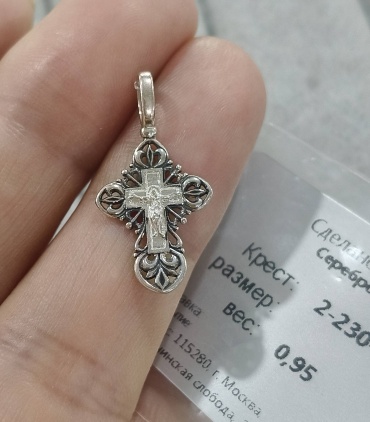 Крестик Gulmira Silver 880985014 вес 0.95 г серебро, без вставок