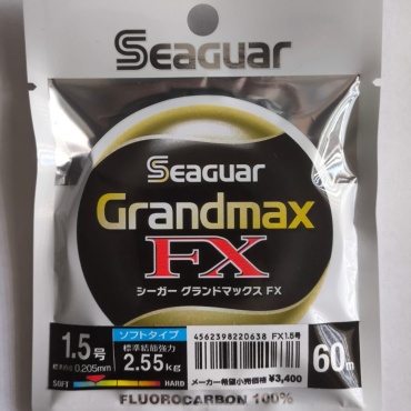 SEAGUAR флюорокарбоновая леска Grandmax FX #1.5 0.205 мм прозрачный