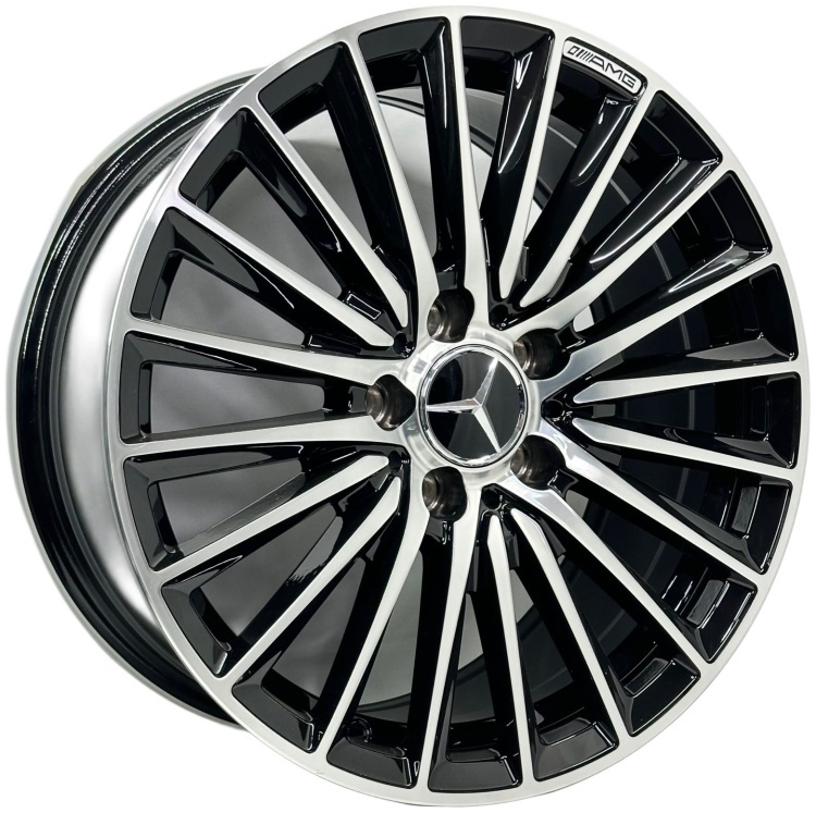 Top Grade 5909 MB 7.5x17/5x112 D66.6 ET35 4 диска черный, серебристый