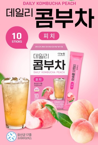 Чай Daily Kombucha Peach фруктовый порошок 50 г
