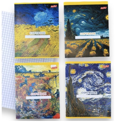 Набор общих тетрадей Bestseller BS48-VG, 48 л, А5, клетка, мягкая обложка, 4 шт