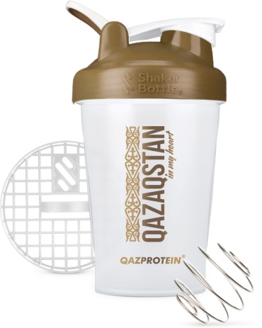 Шейкер Qazprotein 2000447792160 400 мл белый