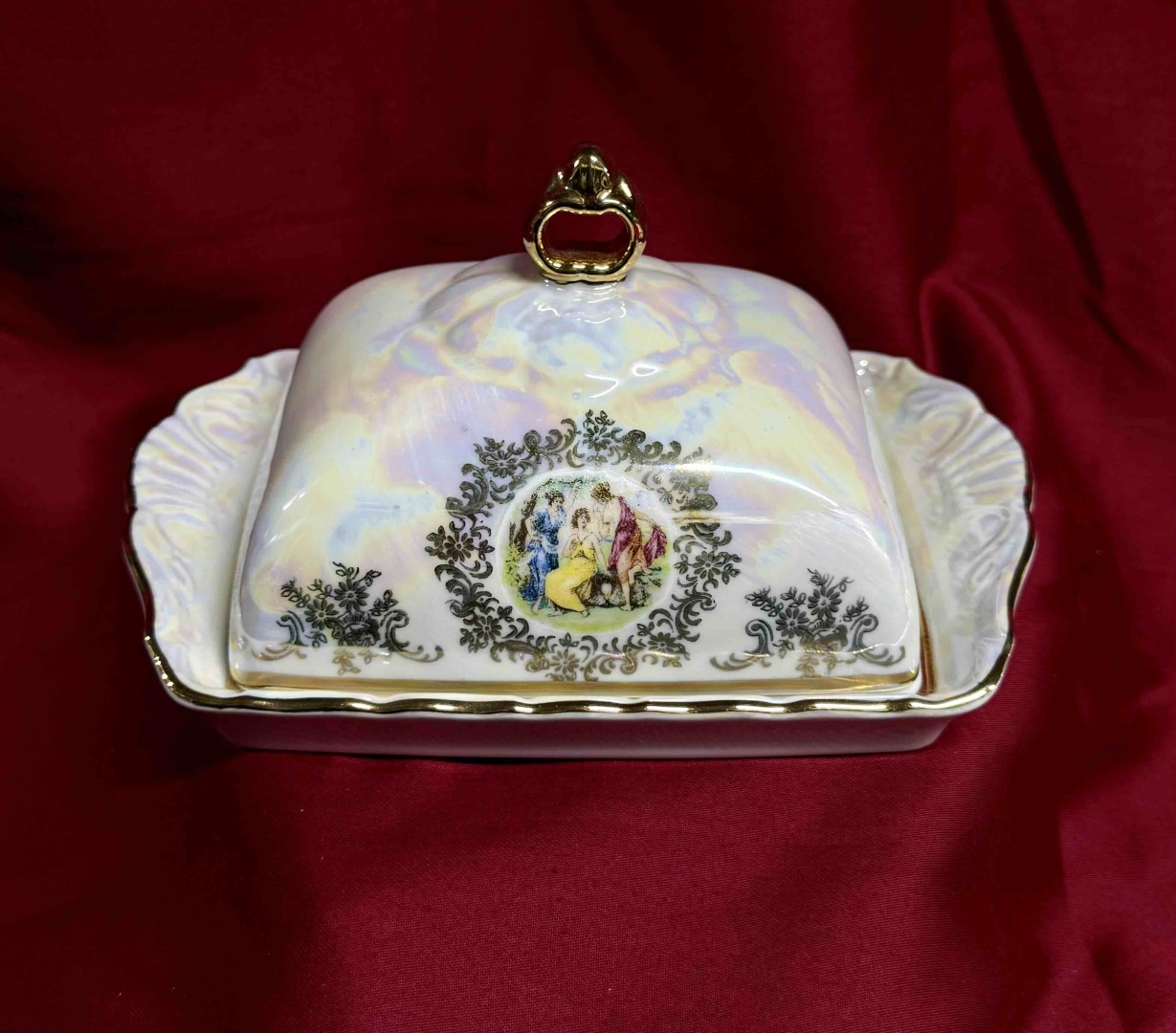 G. Benedict масленка butter dish квадратная 1 шт, фарфор