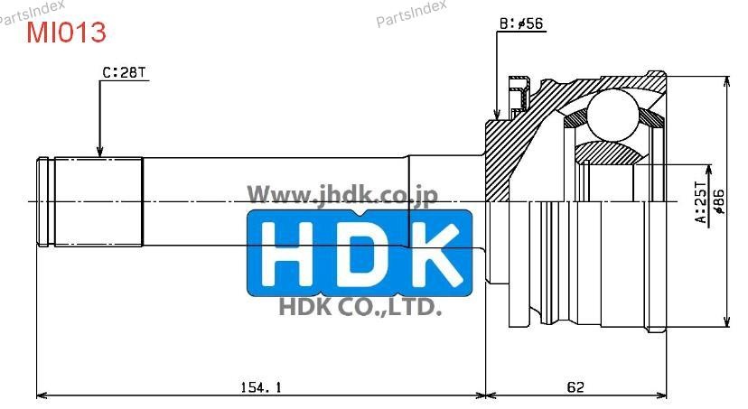 HDK ШРУС MI013