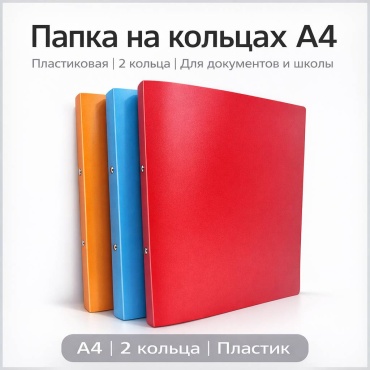 Папка-скоросшиватель Sigma 2Ring Binder, A4, оранжевый