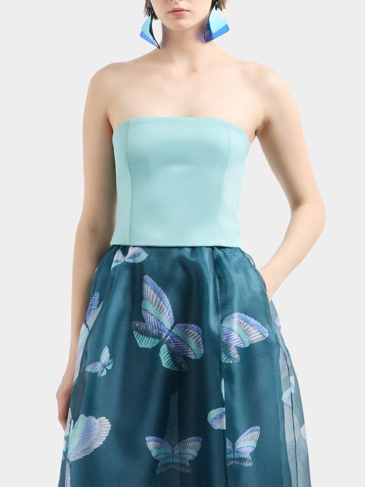 Корсет Emporio Armani голубой