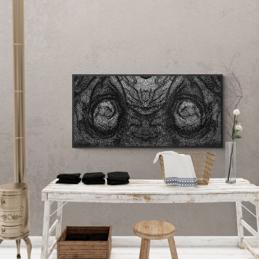 Картина Очи дракона 2. на подрамнике theBaiss.com 120x70 см